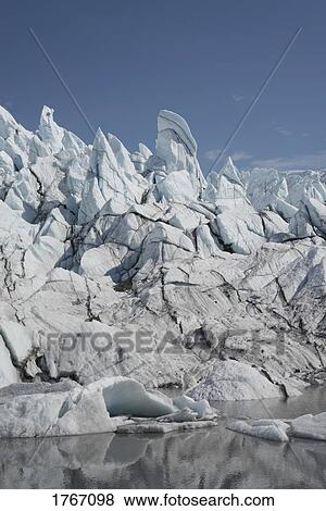 Glacial formation, Colony Glacier Knik Valley, Anchorage, Alaska, USA View Large Photo Image Stock Photo - Glacial formation, Colony Glacier Knik Valley, Anchorage, Alaska, USA. Fotosearch