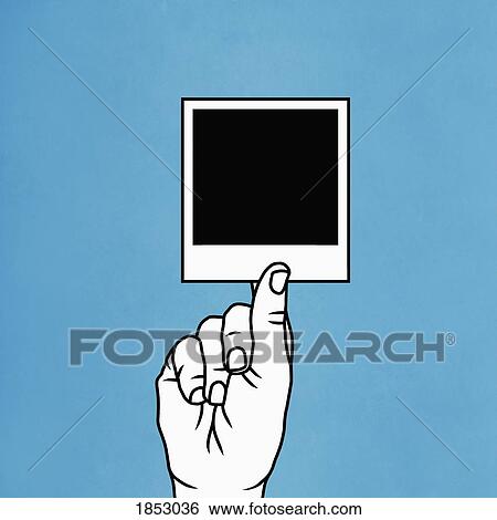 Hand holding instant photograph View Large Photo Image Stock Photograph - Hand holding instant photograph. Fotosearch