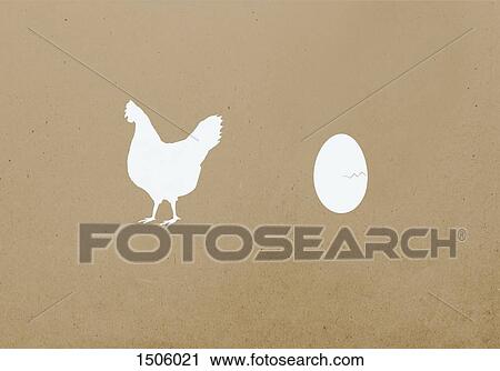 Hen and egg against brown background View Large Photo Image Stock Image - Hen and egg against brown background. Fotosearch