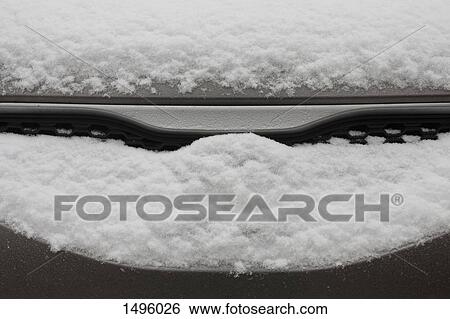 High angle view detail of car covered with snow View Large Photo Image Stock Photograph - High angle view detail of car covered with snow. Fotosearch