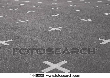 High angle view of cross shapes on street View Large Photo Image Stock Photo - High angle view of cross shapes on street. Fotosearch
