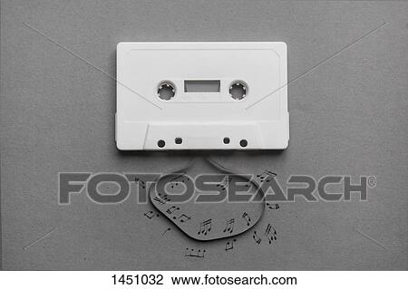 High angle view of music notes around cassette reel on gray background View Large Photo Image Stock Image - High angle view of music notes around cassette reel on gray background. Fotosearch
