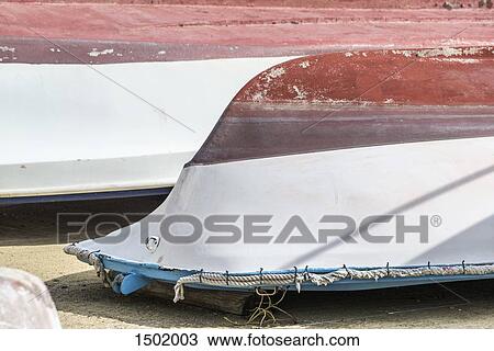 High angle view of upside down boats on beach View Large Photo Image Stock Image - High angle view of upside down boats on beach. Fotosearch