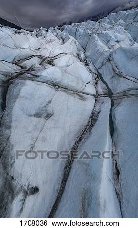 Stock Photograph - Idyllic shot of glacier against sky, Knik Glacier, Palmer, Alaska, USA. Fotosearch