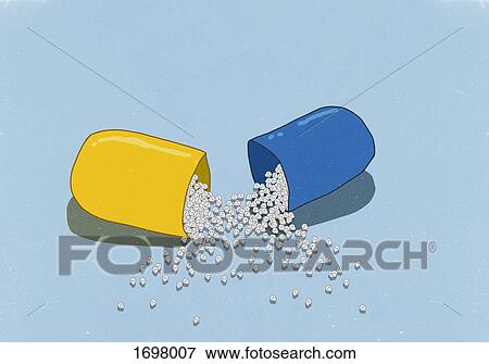 Illustrative image of skulls in open capsule on blue background View Large Photo Image Stock Photo - Illustrative image of skulls in open capsule on blue background. Fotosearch