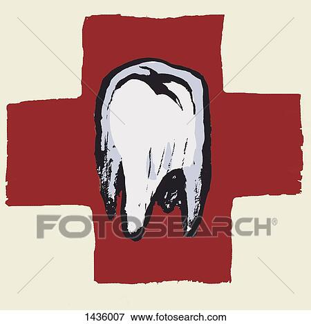 Illustrative image of tooth against international red cross View Large Illustration Stock Illustration - Illustrative image of tooth against international red cross. Fotosearch