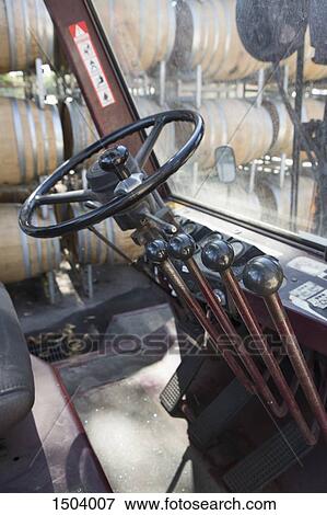 Interior of forklift View Large Photo Image Stock Photo - Interior of forklift. Fotosearch