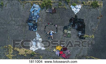 Knolling man with color coded clothing wardrobe and hats View Large Photo Image Picture - Knolling man with color coded clothing wardrobe and hats. Fotosearch