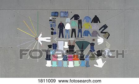 Knolling teenage boy and clothing wardrobe View Large Photo Image Stock Photo - Knolling teenage boy and clothing wardrobe. Fotosearch