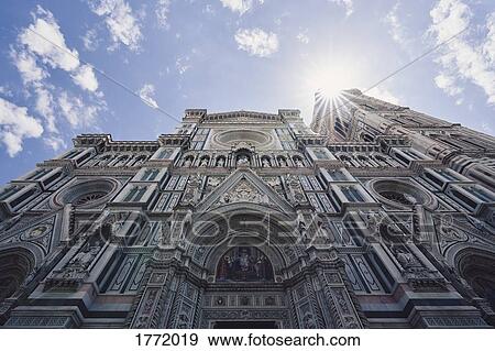 Stock Photo - Low angle view Duomo Santa Maria del Fiore, Florence, Tuscany, Italy. Fotosearch