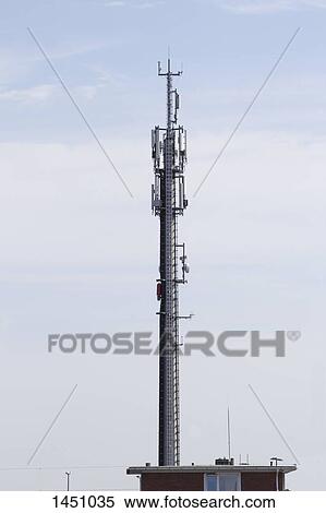 Low angle view of communications tower against sky View Large Photo Image Stock Photography - Low angle view of communications tower against sky. Fotosearch