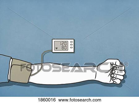 Man checking blood pressure with cuff and monitor, normal blood pressure View Large Photo Image Stock Photograph - Man checking blood pressure with cuff and monitor, normal blood pressure. Fotosearch
