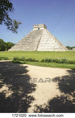 Mayan Pyramid of Kukulkan, El Castillo, and ruins at Chichen Itza, Yucatan, Mexico View Large Photo Image Stock Image - Mayan Pyramid of Kukulkan, El Castillo, and ruins at Chichen Itza, Yucatan, Mexico. Fotosearch
