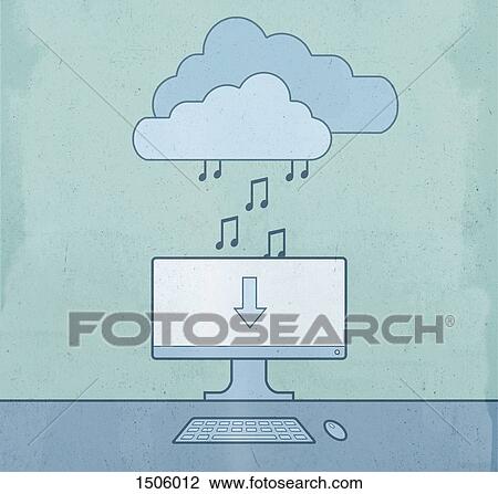 Music downloading in computer at desk View Large Photo Image Stock Image - Music downloading in computer at desk. Fotosearch