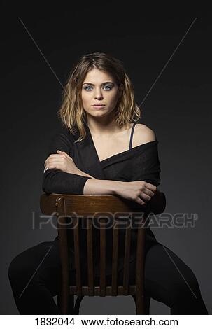 Picture - Portrait confident, beautiful young woman. Fotosearch