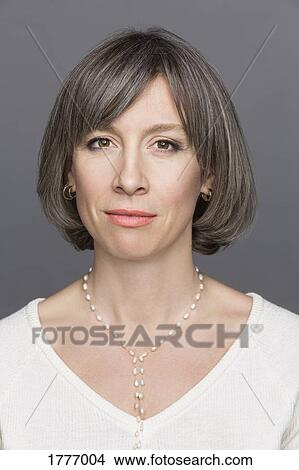 Picture - Portrait confident mature woman. Fotosearch