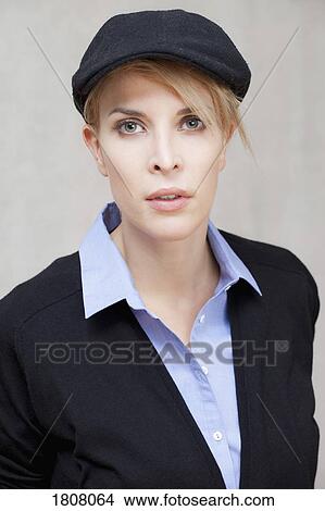 Portrait confident, stylish young woman View Large Photo Image Picture - Portrait confident, stylish young woman. Fotosearch