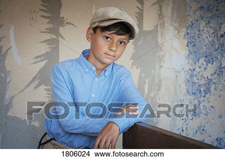Picture - Portrait confident, well-dressed boy. Fotosearch