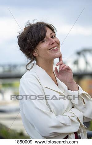 Portrait confident young businesswoman View Large Photo Image Stock Photo - Portrait confident young businesswoman. Fotosearch