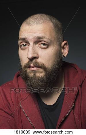 Portrait cool man with beard View Large Photo Image Stock Photo - Portrait cool man with beard. Fotosearch