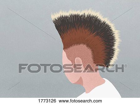Profile man with mohawk View Large Photo Image Stock Photograph - Profile man with mohawk. Fotosearch