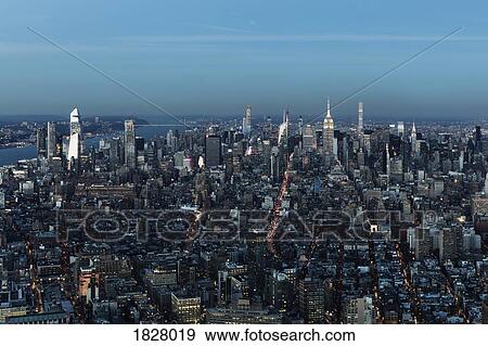 Stock Photo - Scenic cityscape view, New York City, New York, USA. Fotosearch