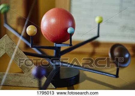 Stock Image - Solar system model. Fotosearch