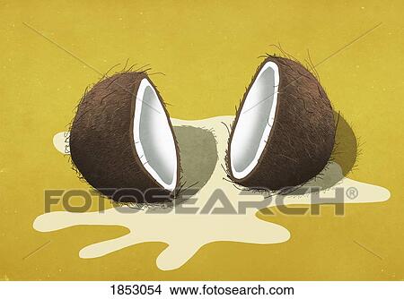 Spilled coconut milk View Large Photo Image Picture - Spilled coconut milk. Fotosearch