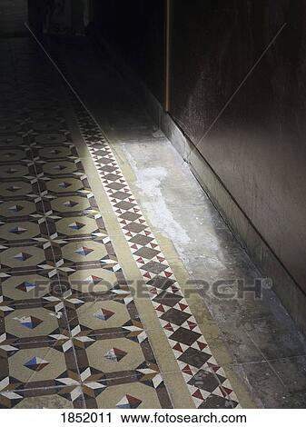 Sunlight on patterned tile floor View Large Photo Image Stock Image - Sunlight on patterned tile floor. Fotosearch
