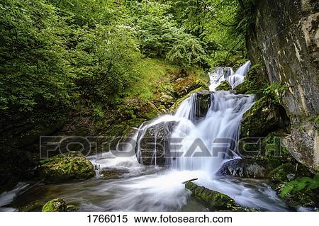 Tranquil forest waterfall, Ybbsitz, Austria View Large Photo Image Stock Photography - Tranquil forest waterfall, Ybbsitz, Austria. Fotosearch