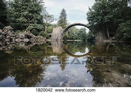 Tranquil Rakotzbruecke Devils Bridge, Rakotzbruecke, Brandenburg, Germany View Large Photo Image Stock Image - Tranquil Rakotzbruecke Devils Bridge, Rakotzbruecke, Brandenburg, Germany. Fotosearch