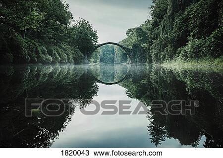 Tranquil Rakotzbruecke Devils Bridge, Rakotzbruecke, Brandenburg, Germany View Large Photo Image Stock Image - Tranquil Rakotzbruecke Devils Bridge, Rakotzbruecke, Brandenburg, Germany. Fotosearch