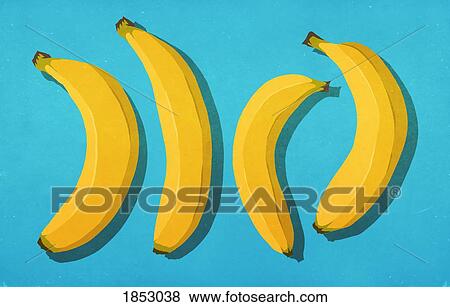 Unpeeled bananas on blue background View Large Photo Image Stock Photo - Unpeeled bananas on blue background. Fotosearch