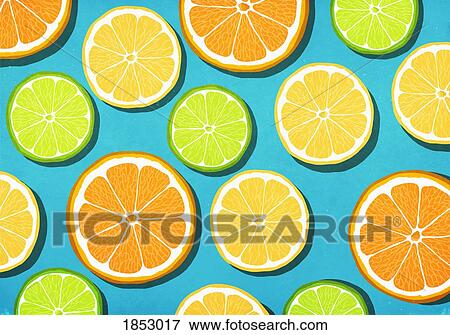 Vibrant citrus slices View Large Photo Image Stock Photo - Vibrant citrus slices. Fotosearch