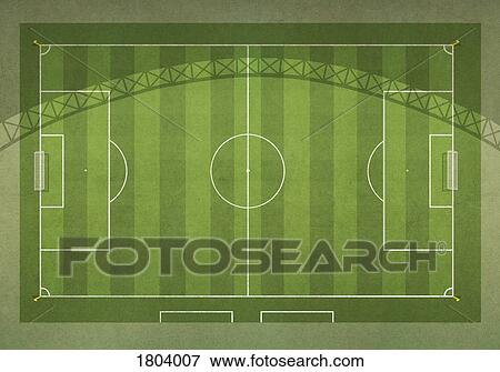 View from above soccer field View Large Photo Image Stock Photo - View from above soccer field. Fotosearch