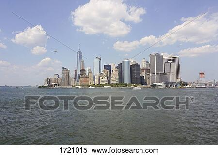 View of city skyline and Hudson River against sky, New York, New York City, USA View Large Photo Image Stock Photography - View of city skyline and Hudson River against sky, New York, New York City, USA. Fotosearch