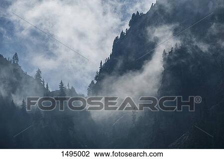 View of Mount Seymour in foggy weather, British Columbia, Canada View Large Photo Image Stock Image - View of Mount Seymour in foggy weather, British Columbia, Canada. Fotosearch