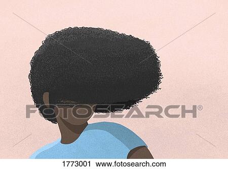 Woman's afro covering face on pink background View Large Photo Image Stock Image - Woman's afro covering face on pink background. Fotosearch