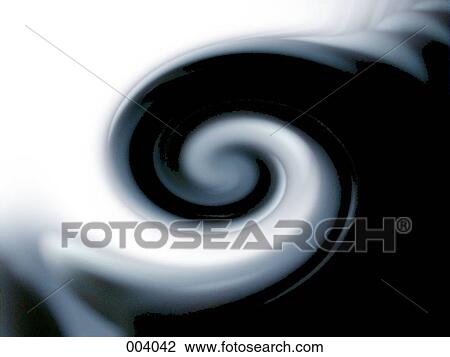 abstract black and white spiral form View Large Photo Image Stock Image - abstract black and white spiral form. Fotosearch
