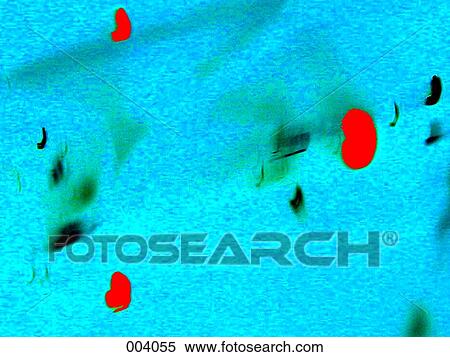 Stock Photography - abstract forms on bright, blue background. Fotosearch