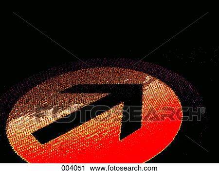 bright directional sign on black background View Large Photo Image Stock Image - bright directional sign on black background. Fotosearch