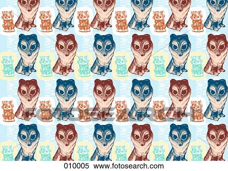 illustrated pattern featuring dog and girl View Large Photo Image Stock Photography - illustrated pattern featuring dog and girl. Fotosearch