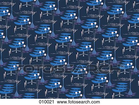 illustrated pattern featuring trees View Large Photo Image Stock Image - illustrated pattern featuring trees. Fotosearch