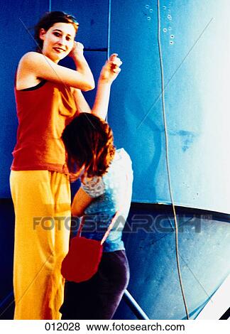 two women View Large Photo Image Stock Photo - two women. Fotosearch