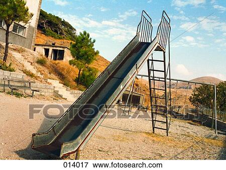 slide at a playground View Large Photo Image Stock Photo - slide at a playground. Fotosearch