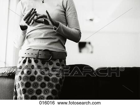body of woman with hands clasped together View Large Photo Image Stock Photograph - body of woman with hands clasped together. Fotosearch