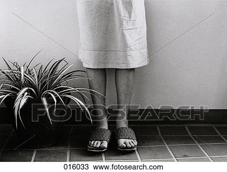 the legs and feet of a woman next to a plant View Large Photo Image Stock Image - the legs and feet of a woman next to a plant. Fotosearch