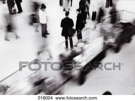 group of people moving in a public space View Large Photo Image Picture - group of people moving in a public space. Fotosearch