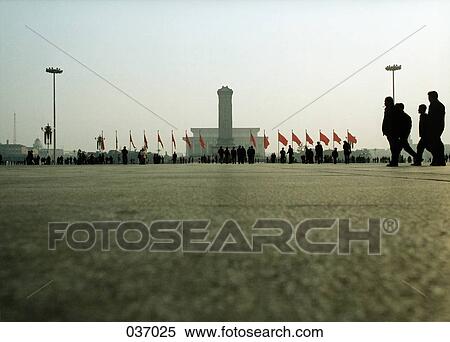 A square in China with people and flags View Large Photo Image Stock Photography - A square in China with people and flags. Fotosearch