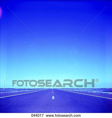 View down a deserted highway View Large Photo Image Stock Photo - View down a deserted highway. Fotosearch